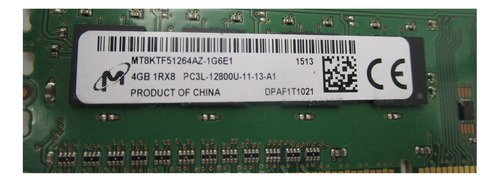 Memoria Ram Micron 4gb 2rx8 Pc3-12800u-11-11-b1 Ddr3 Udimm (Usado)