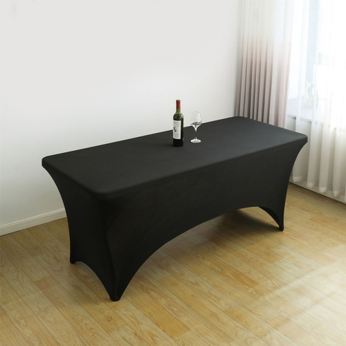 (bk-b) Mantel Rectangular Ajustado De Poliéster S