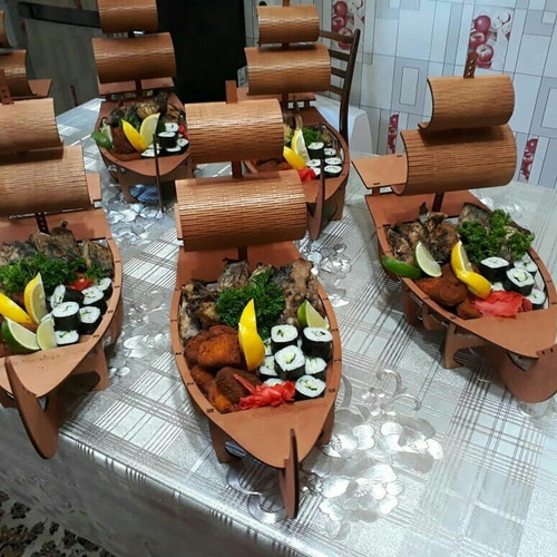 Imagen 6 de 7 de 20 Barcos Japonés Bandeja Para Sushi