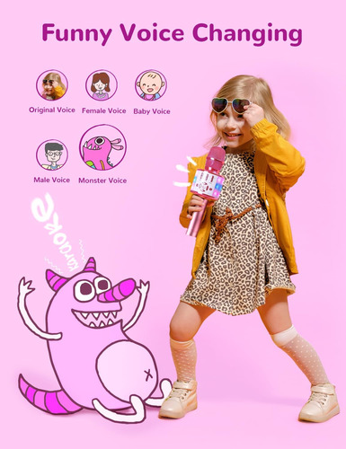 Juguetes Amazmic Para Niñas, Karaoke Karaoke Micrófono Micró