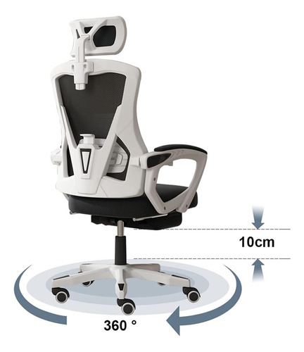 Mesa Y Silla Ergonómicas Ajustables De Malla Transpirable