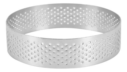 Paquete De 10 Anillos Para Tartas De Acero Inoxidable, Perfo