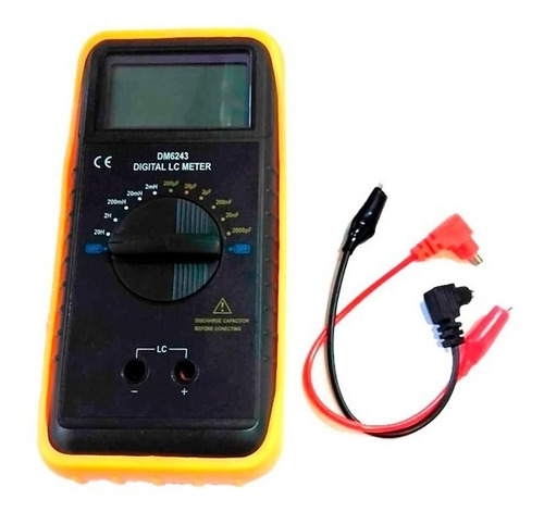Imagen 1 de 6 de Capacimetro Inductometro Gralf Dm-6243 200u 20h Puntas