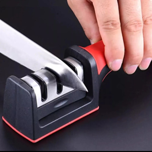 Afilador De Cuchillos Rojo