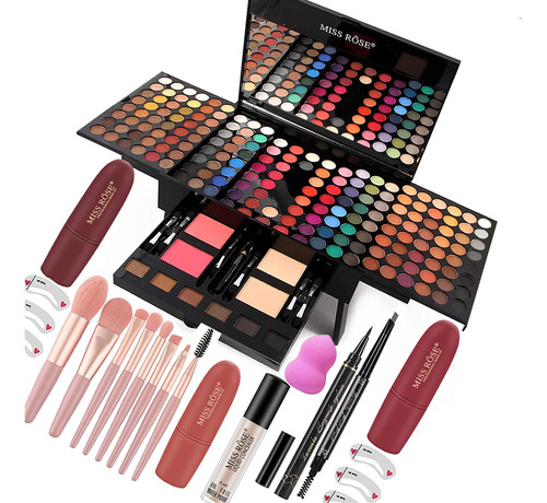 Paleta De Maquillaje De 190 Colores, Kit Completo De Maquill