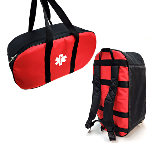 Bolso Mochila Modular Bomberomanía Xl Rojo Cruz De La Vida