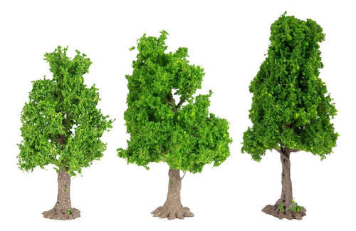 # 3 Peças Mini Paisagem Árvore Árvore Em Forma De Torre