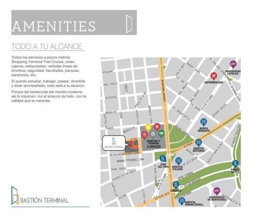 Imagen 2 de 15 de Monoambiente En Tres Cruces A La Venta.