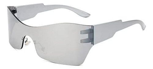 Feisedy, Gafas De Sol Envolventes Futuristas Sin Montura A L