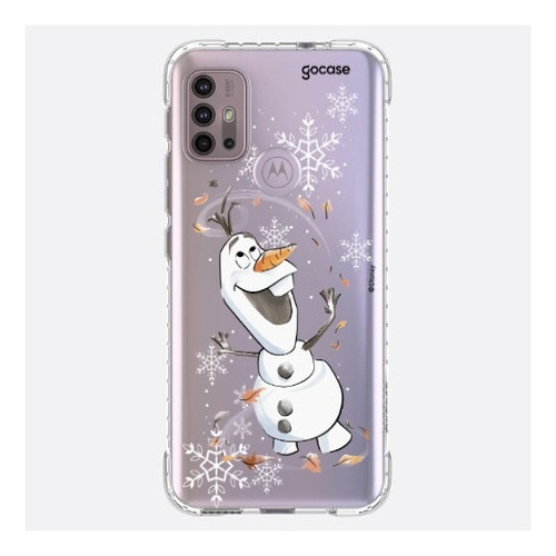 Capinha Gocase Olaf Entre As Folhas Para Moto G10 Xt2127 Cor Transparente