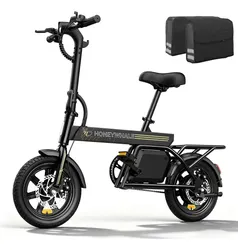 Honeywhale B20 Bicicleta Elétrica, 440w-35km-25km/h-120kg, Scooter Motor-ebike-adulto-bike-autonomia-velocidade Máxima-carga-honey Whale-fat-dobravel, 14 Aro, Freios A Disco Dianteiros E Traseiros - R$ 2.207