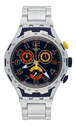Reloj de pulsera Swatch Darkony de cuerpo color gris anal gico