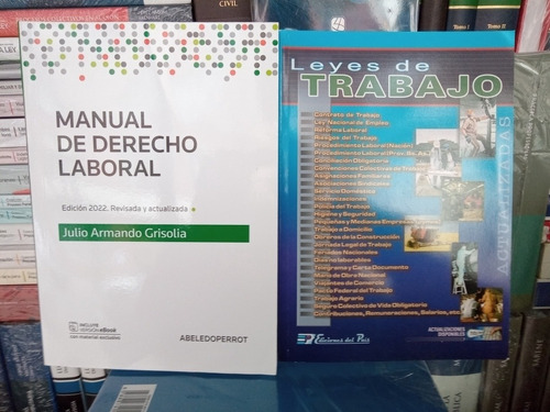 Grisolia / Manual De Derecho Laboral 2022 + Leyes De Trabajo