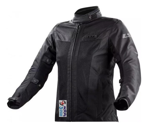 Jm Campera Moto Cordura Ls2 Predator Mujer Negra Verano