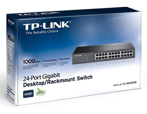 Imagem 3 de 5 de Switch 24 Portas Tp-link Tl-sg1024d Gigabit 10/100/1000 Mbps