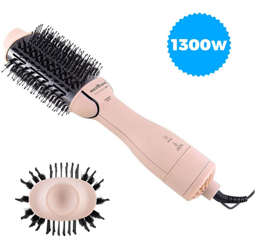 Escova Secadora Britânia Bec07r Soft 4 Em 1 1300w Cor Rosa 110V/220V