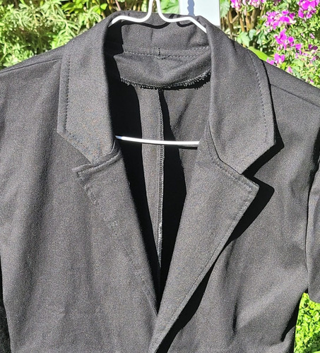 Saco Blazer Niño Gabardina Moderno 2 Botones Ver Medidas