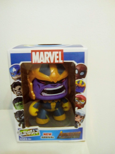 Figura Mighty Mugg Marvel Thanos. Expresiones Faciales.