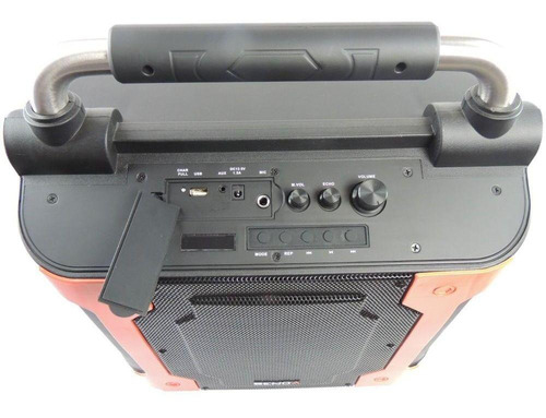 Caixa De Som Amplificada Microfone Sem Fio Karaokê 80w Rms