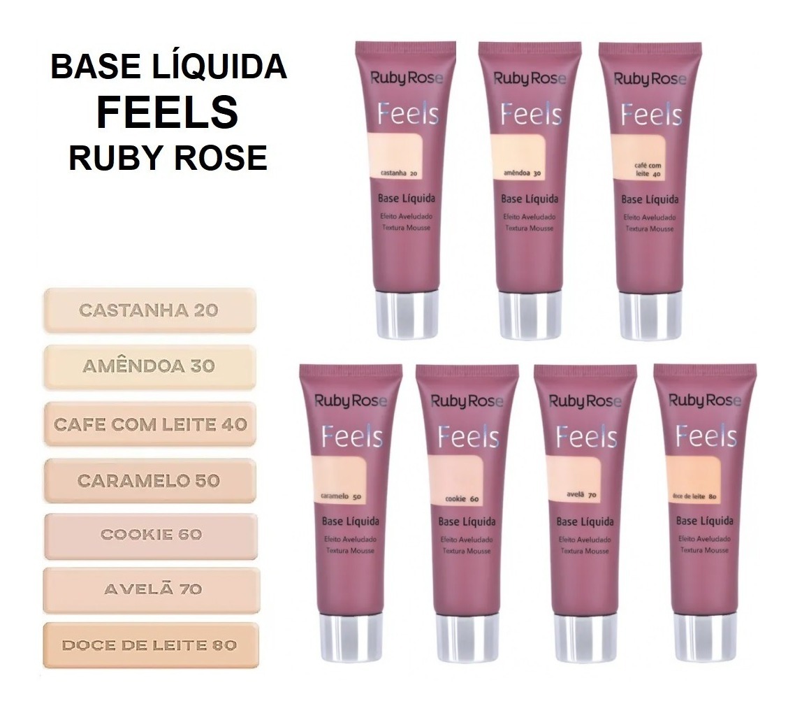 Base Ruby Rose Feels Hb-8053 Grupo -2 Box 48 Unid 