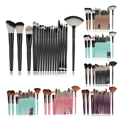 Kit De Pincéis De Maquiagem De 18 Peças Para Foundation Powd