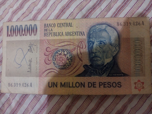 Un Billete De 1000000 De Pesos De República Argentina 