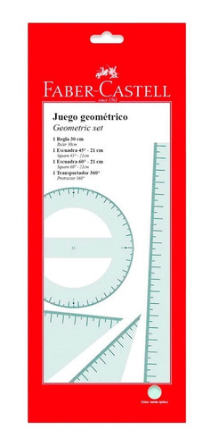 Juego Geométrico 30 Cm Faber Castell