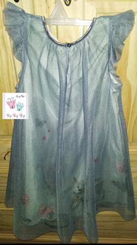 Vestido De Tul Con Brillitos Hym Para Nena Talle 5/6 Años