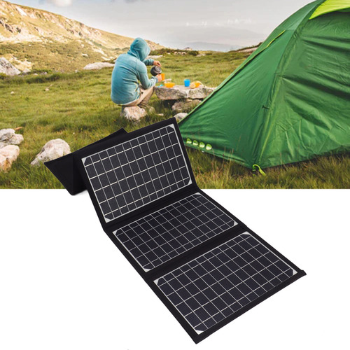Panel Solar Plegable Portátil De 4 Secciones Para Acampar Al