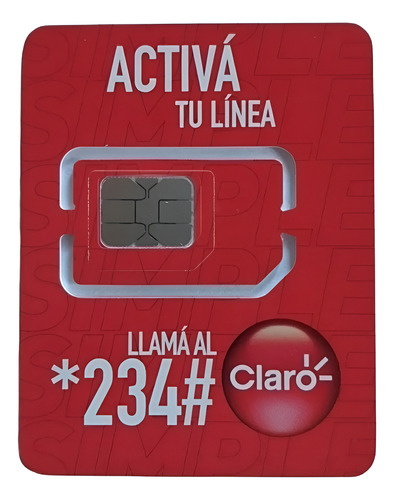 Chip Prepago Claro 4g 