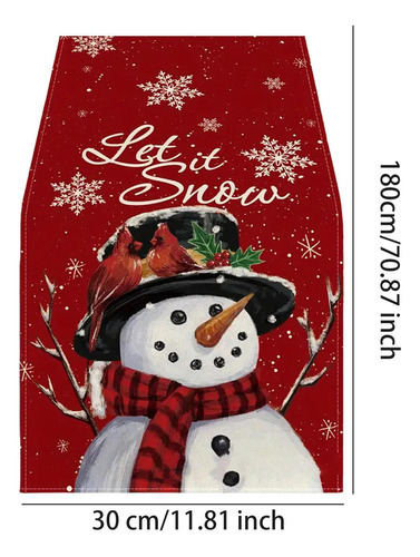 2 De Mesa Navideño Con Copos De Nieve, Mantel Para Mesa,