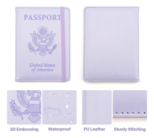 Estuche Para Pasaporte Funactu Violeta