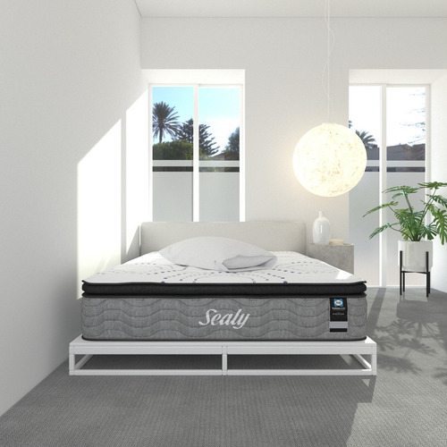 Colchón Sealy Individual Ortopédico Freetz | Con Tecnología Freshsupport Antibacteriana + 2 Almohadas Premium