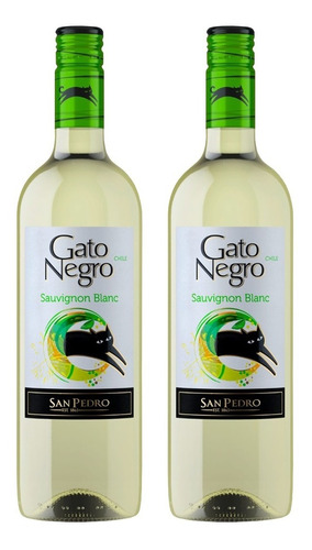 Kit 2 Vinhos Sauvignon Blanc Gato Negro 750 Ml