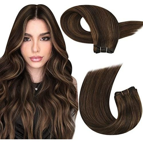 Moresoo Extensiones De Pelo De Tejer 24 Pulgadas De Hyr7c