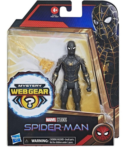 Spider Man Marvel Studio Mystery Web Gear Traje Negro