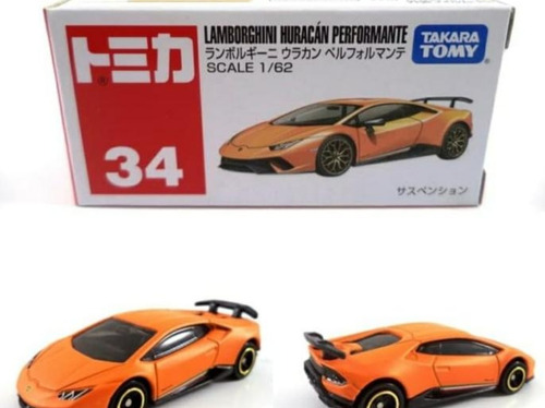 Lamborghini Huracan Performante Naranja Takara Tomy 1/62