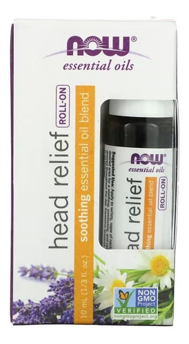 Now Essential Oil Roll On Head Relief Aceite Esencial 10ml 