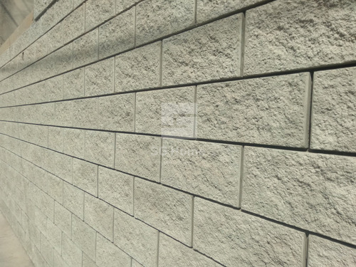 Revestimiento Simil Bloque Rustico Placas De Cemento Exterio