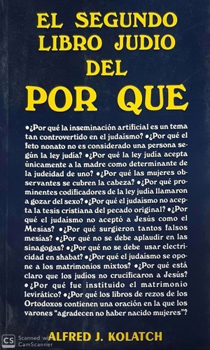 El Segundo Libro Judio Del Por Que