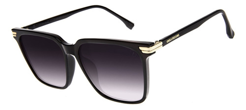 Óculos De Sol Feminino Chilli Beans Quadrado Fashion Degradê Armação Preto