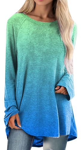 Sudadera Capucha Manga Larga Cuello Redondo Para Mujer Moda