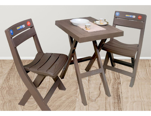 Juego De Mesa Con Sillas Para Terraza O Jardín Plegables