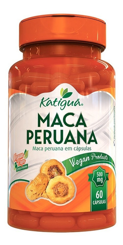 Maca Peruana 500mg Com 60 Cápsulas - Katigua