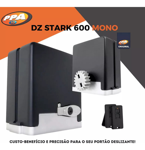 Ppa Dz Stark 600 Motor Portão Eletrônico Deslizante 1/3hp