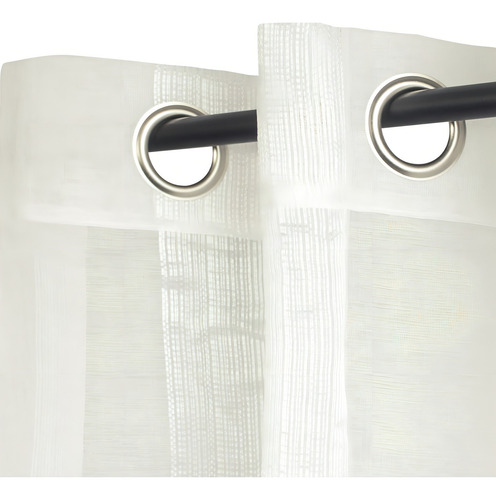Pack Cortina Confeccionada Velo Marruecos Marfil Palermo Color Beige