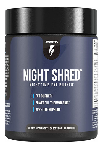 Inno Supps Night Shred - Quemador De Grasa Nocturno Y Apoyo.