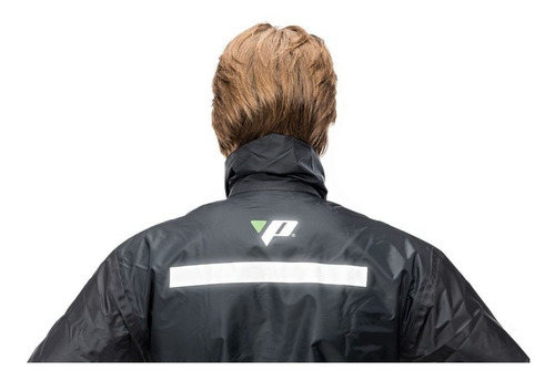 Capa De Chuva Motoqueiro Nylon Forrada Pantaneiro Com Gola