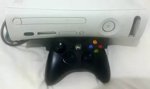 Console Xbox 360 Fat Branco 60Gb Desbloqueio RGH c/ Controle