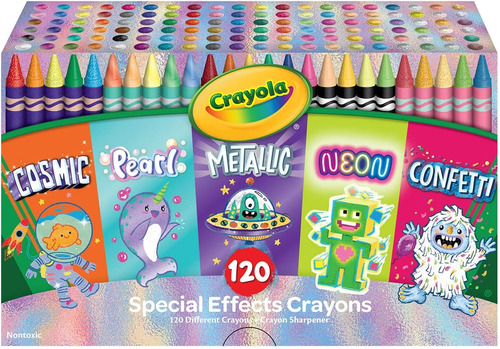 Crayola Paquete De Efectos Especiales De Crayones  5 Cajas 